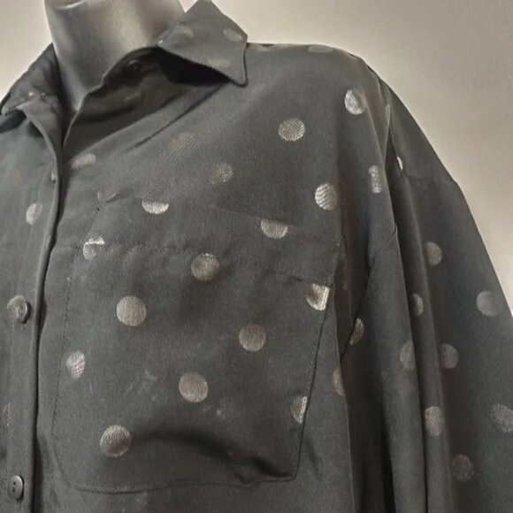 Gianna Women's Black Button Down Shirt Size L - Picture 5 of 7